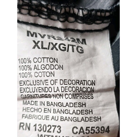 Wrangler Men’s XL Grey Striped Pearl Snap Retro Long Sleeve Button Up Shirt - Picture 5 of 9